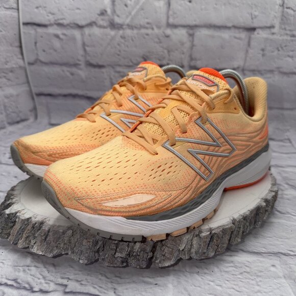 New Balance Women's Fresh Foam X 860 V12 Running Shoe Size 10.5 D Orange Gray - Picture 4 of 12